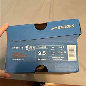 Brooks Ghost 15 Women's Shoes - Black NWB